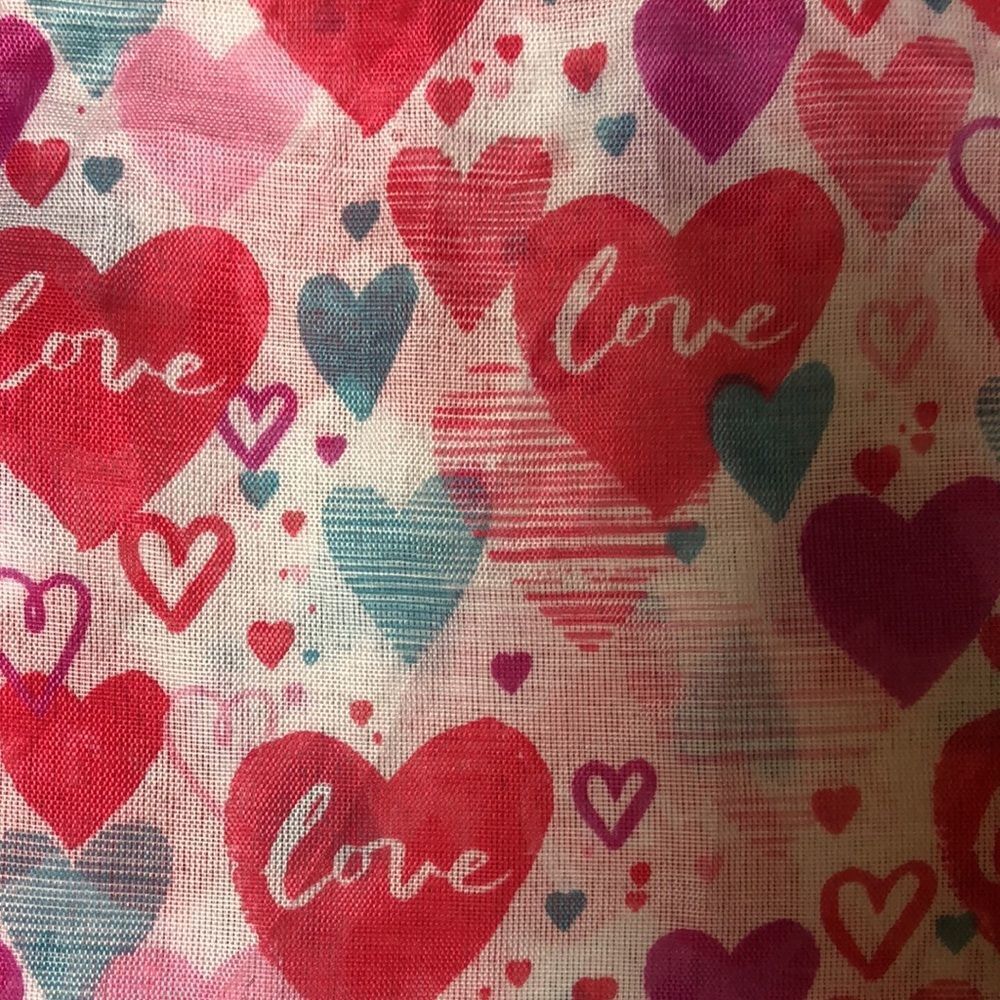Vintage Translucent “Heart” Scarf - Picture 3 of 13